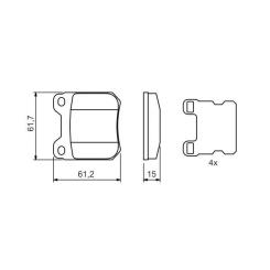 Тормозные колодки Bosch 0 986 490 500 Фото 6