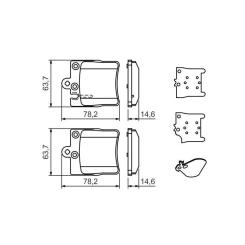 Тормозные колодки Bosch 0 986 494 022 Фото 2