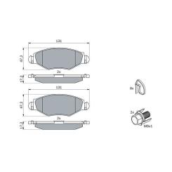 Тормозные колодки Bosch 0 986 494 039 Фото 4