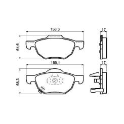 Тормозные колодки Bosch 0 986 494 135 Фото 4
