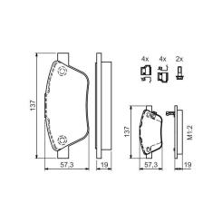 Тормозные колодки Bosch 0 986 494 157 Фото 3