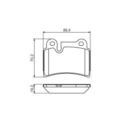 Тормозные колодки Bosch 0 986 494 210 Фото 3
