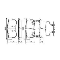 Тормозные колодки Bosch 0 986 494 237 Фото 2
