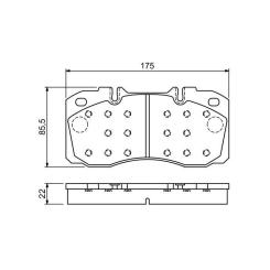 Тормозные колодки Bosch 0 986 494 257 Фото 1
