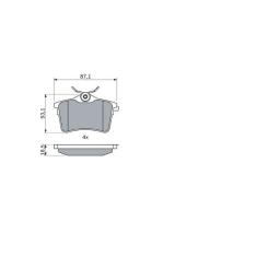 Тормозные колодки Bosch 0 986 494 304 Фото 1