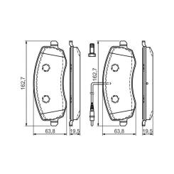 Тормозные колодки Bosch 0 986 494 385 Фото 2