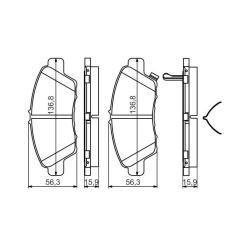 Тормозные колодки Bosch 0 986 494 562 Фото 3