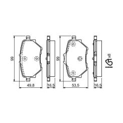 Тормозные колодки Bosch 0 986 494 716 Фото 5