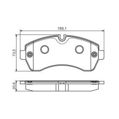 Тормозные колодки Bosch 0 986 495 107 Фото 2