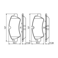 Тормозные колодки Bosch 0986494796 Фото