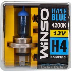 Автолампа WINSO H4 HYPER BLUE 4200K 60/55W Фото