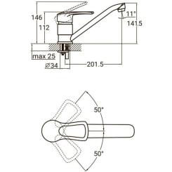 Смеситель AQUATICA MD-2B244C Фото 3