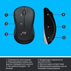 Комплект Logitech MK540 Advanced Wireless UA Black Фото 7
