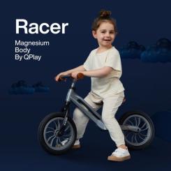 Беговел QPlay Racer с надувными колесами Red White Фото 2