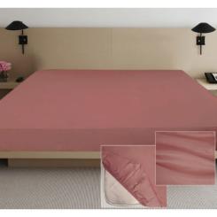 Простынь Ярослав на резинке сатин 07 лиловый 200х90х20 Фото