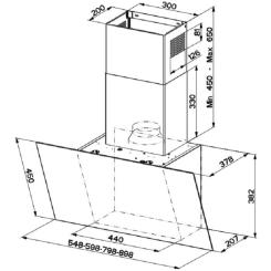 Вытяжка кухонная Faber DAISY + BK A80 Фото 1