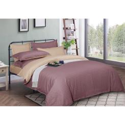 Пододеяльник MirSon Satin Stripe 30-0008 + 30-0004 Waleis 160х220 см Фото