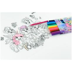 Подкладка настольная Kite силіконова розмальовка My Little Pony, 30х40см Фото 7