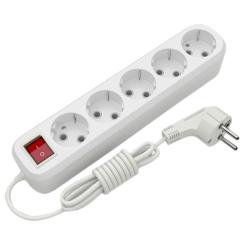 Сетевой удлинитель Electrum C-ES-1815 5.0m, 5 роз, white Фото