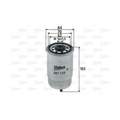 Фильтр топливный Valeo 587735 Фото
