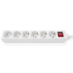 Сетевой фильтр питания REAL-EL RS-6 Protect M 1.8m, white Фото