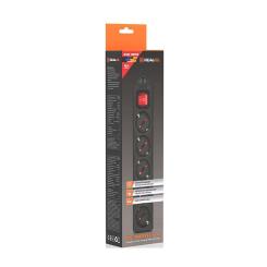 Сетевой фильтр питания REAL-EL RS-Protect M 5m, black Фото 10