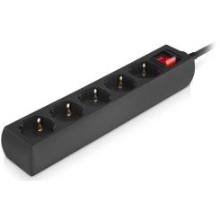Сетевой фильтр питания REAL-EL RS-Protect M 5m, black Фото 3