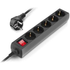 Сетевой фильтр питания REAL-EL RS-Protect M 5m, black Фото 4