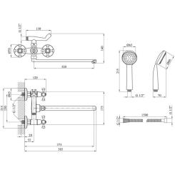 Смеситель Kroner Rhein-C072 Фото 6