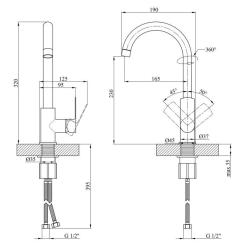 Смеситель Kroner Main-C030 Фото 8