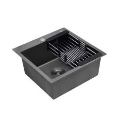 Мойка кухонная Kroner Schwarze-5050HM Фото 2
