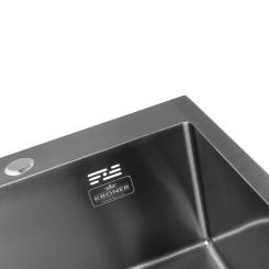 Мойка кухонная Kroner Schwarze-5050HM Фото 4