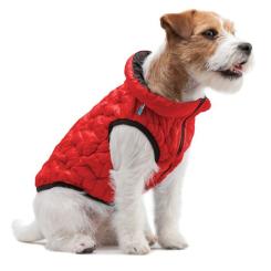 Курточка для животных Collar AiryVest UNI двостороння M 48 червоно-чорна Фото 6