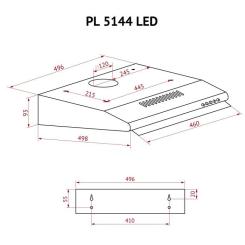 Вытяжка кухонная Perfelli PL 5144 BR LED Фото 10