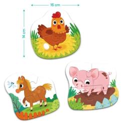 Пазл DoDo 3 в 1 День на ферме Фото 4