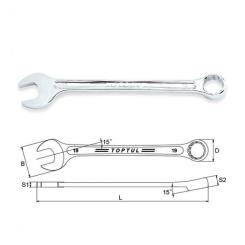Ключ Toptul комбинированный 28мм Hi-Performance Фото 1