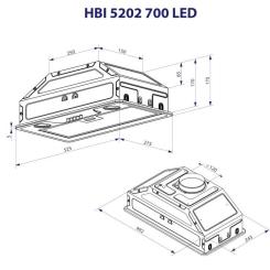 Вытяжка кухонная Minola HBI 5202 IV 700 LED Фото 9