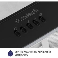 Вытяжка кухонная Minola HBI 52621 BL GLASS 700 LED Фото 5