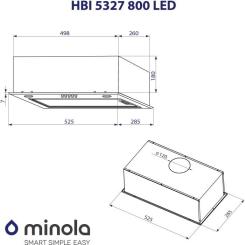 Вытяжка кухонная Minola HBI 5327 GR 800 LED Фото 9