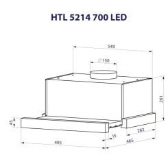 Вытяжка кухонная Minola HTL 5214 BL 700 LED Фото 10