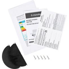 Вытяжка кухонная Minola HTLS 6634 BLF 1000 LED GLASS Фото 9