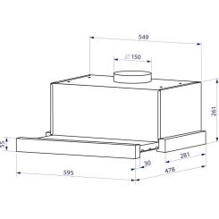 Вытяжка кухонная Minola HTLS 6634 BLF 1000 LED GLASS Фото 10