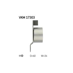 Ролик натяжителя ремня SKF VKM 17303 Фото 2