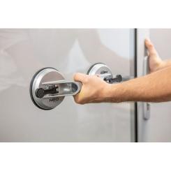 Присоска Neo Tools двойная, алюминиевая, 120 мм, 100кг Фото 1