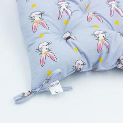 Подушка на стул MirSon Бязь 17-0527 Bunnies 40х40 см Фото 1
