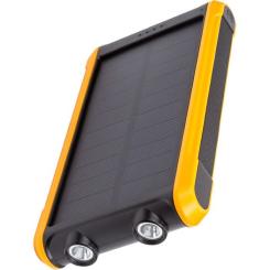 Батарея универсальная PowerPlant 10000mAh, USB-A*2, + Solar 5.5V-0,2A Фото 1