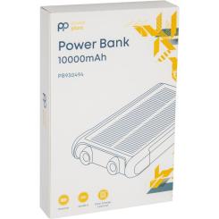 Батарея универсальная PowerPlant 10000mAh, USB-A*2, + Solar 5.5V-0,2A Фото 2