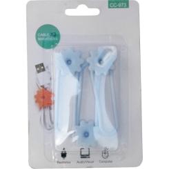 Держатель для кабеля Extradigital CC-973 Cable Clips, Blue Фото 2
