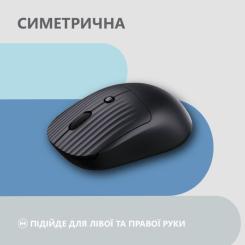 Мышка 2E MF218 Silent Wireless/Bluetooth Black Фото 2