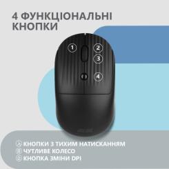 Мышка 2E MF218 Silent Wireless/Bluetooth Black Фото 3